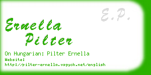 ernella pilter business card